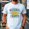 2026 NCAA Men's Basketball National Championship Game T-Shirt featuring Nice Michigan Wolverines design, Indianapolis, Indiana.