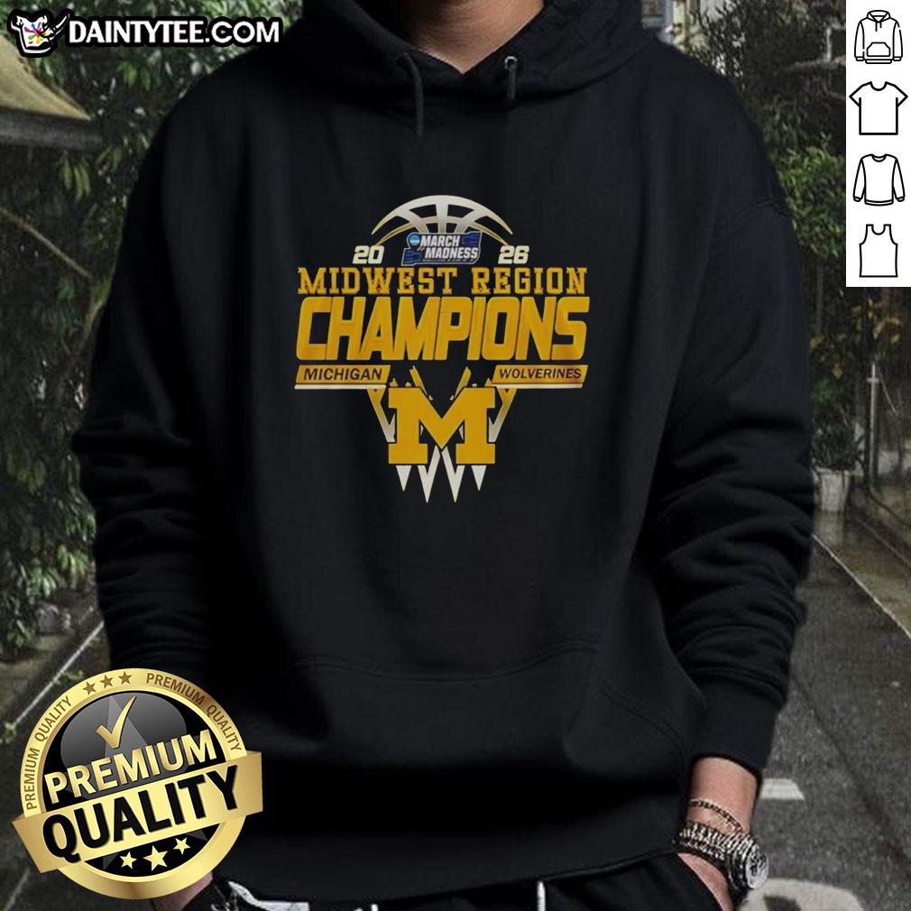 nice-michigan-wolverines-midwest-region-champions-2026-hoodie 2026 Midwest Region Champions hoodie featuring Nice Michigan Wolverines logo and design, perfect for fans.