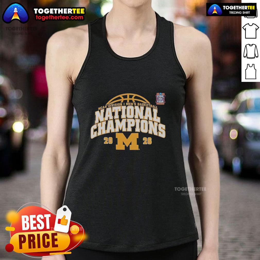 Nice Michigan Wolverines Ncaa Division I Men's Basketball National Champions Final Four Vintage Tank Top Vintage Nice Michigan Wolverines NCAA Division I Men's Basketball National Champions Final Four tank top design.