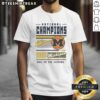 2026 Michigan Wolverines NCAA Men's Basketball National Champions T-Shirt featuring 'Hail to the Victors' design.