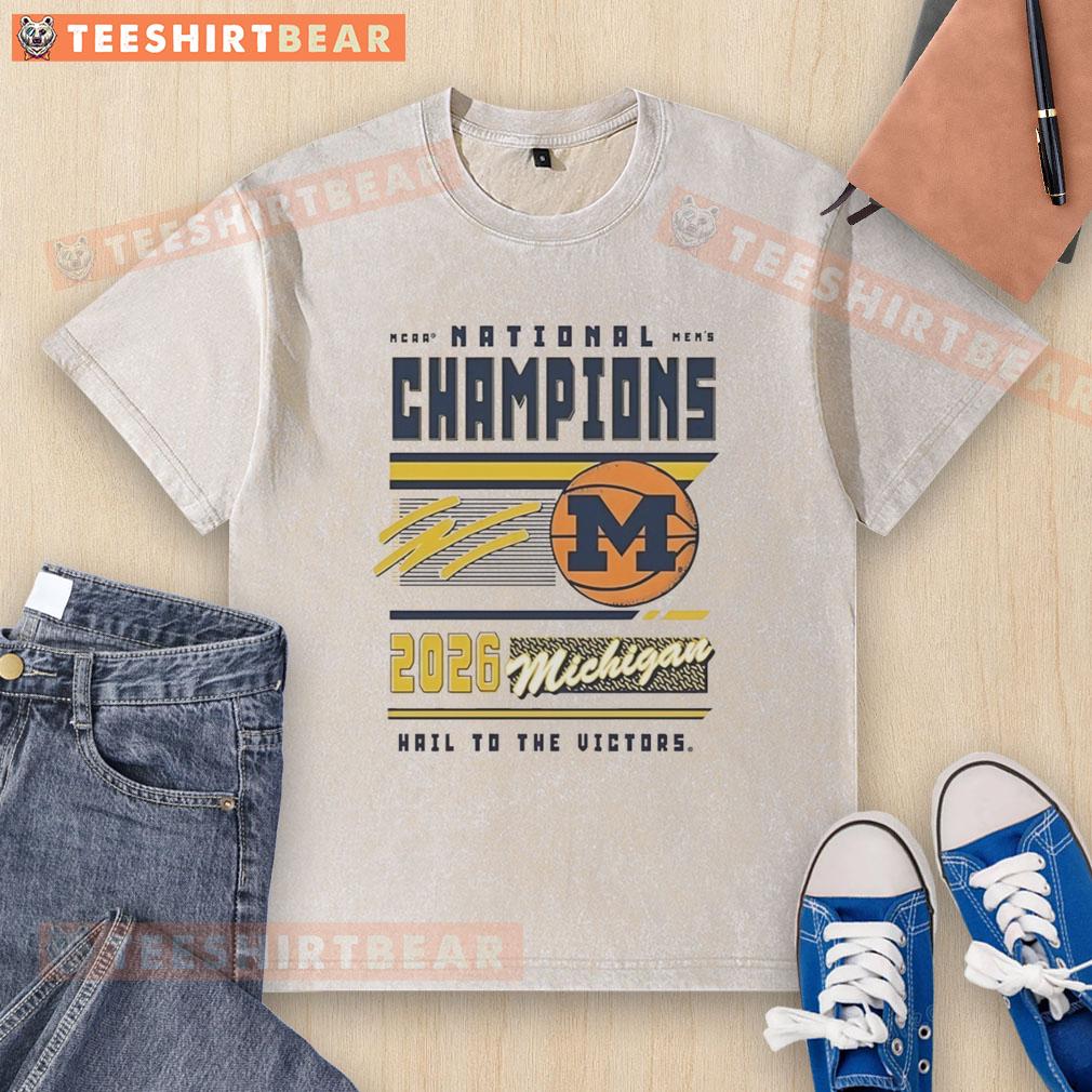nice-michigan-wolverines-ncaa-mens-basketball-national-champions-2026-hail-to-the-victors-washed-t-shirt Nice Michigan Wolverines NCAA Men's Basketball National Champions 2026 Hail to the Victors washed t-shirt design.