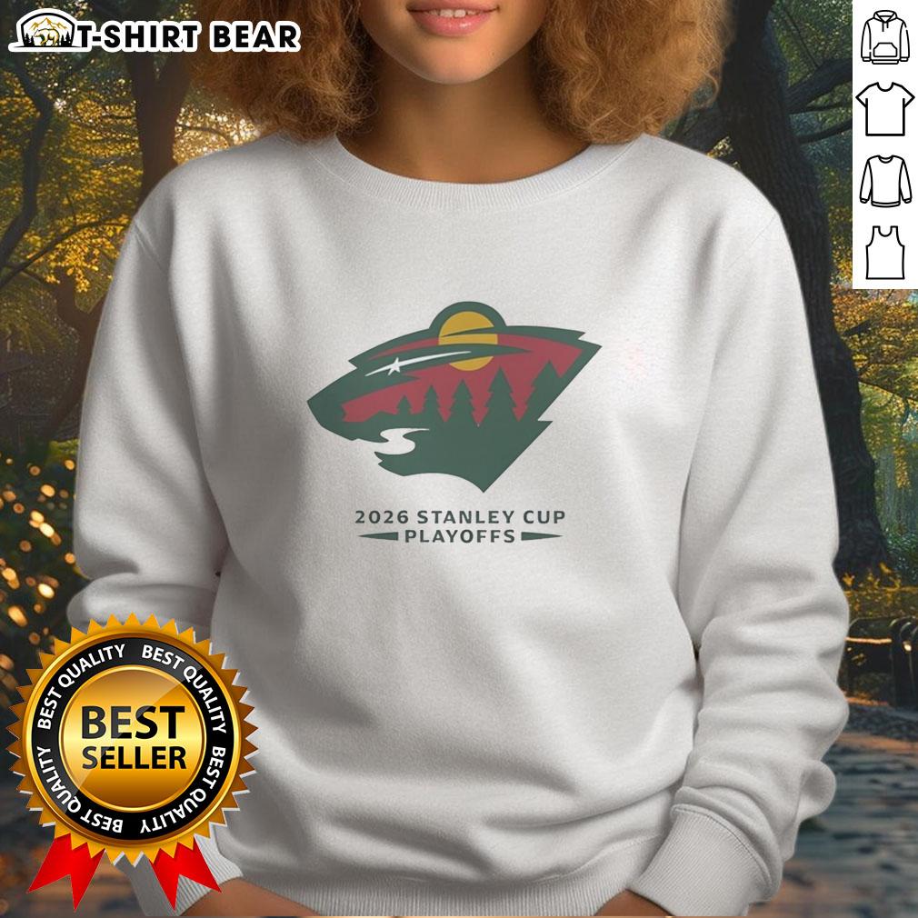 Nice Minnesota Wild Nhl 2026 Stanley Cup Playoffs Sweatshirt Nice Minnesota Wild NHL 2026 Stanley Cup Playoffs sweatshirt featuring team colors and logo for ultimate fan style.