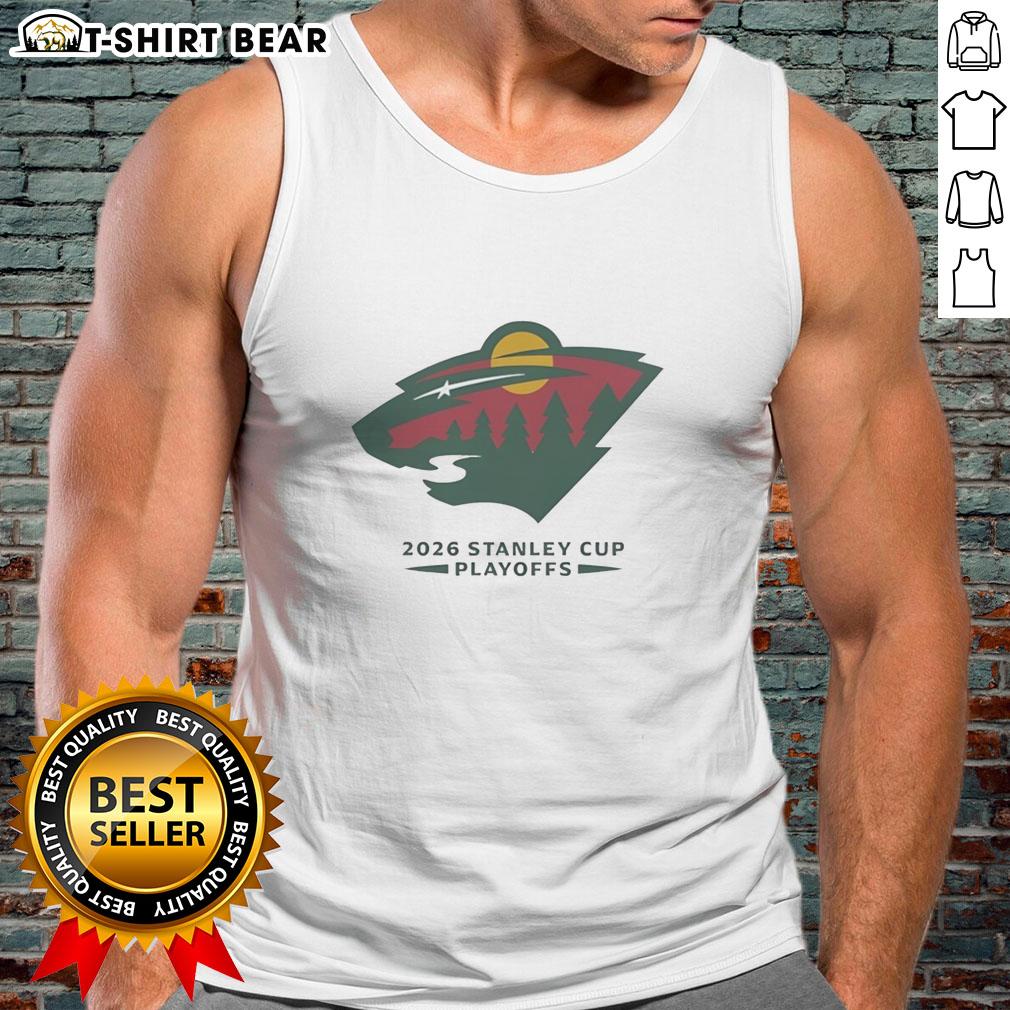 Nice Minnesota Wild Nhl 2026 Stanley Cup Playoffs Tank Top Nice Minnesota Wild NHL 2026 Stanley Cup Playoffs tank top featuring team colors and logo, perfect for game day.