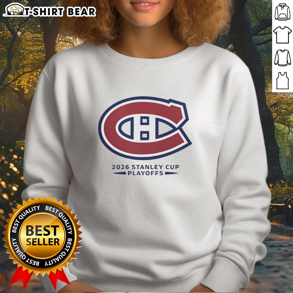 Nice Montreal Canadiens Nhl 2026 Stanley Cup Playoffs Sweatshirt Nice Montreal Canadiens NHL 2026 Stanley Cup Playoffs sweatshirt featuring team logo and vibrant colors.