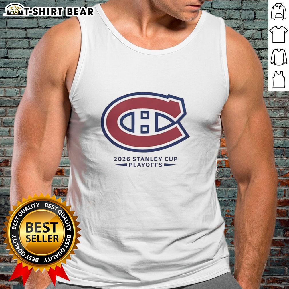 Nice Montreal Canadiens Nhl 2026 Stanley Cup Playoffs Tank Top Nice Montreal Canadiens NHL 2026 Stanley Cup Playoffs tank top featuring team logo and vibrant colors for fans.