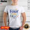 2026 NCAA Women's Final Four T-shirt featuring UCLA, Connecticut, South Carolina, and Texas logos for fans.