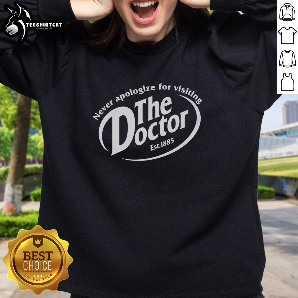 nice-never-apologize-for-visiting-the-doctor-sweatshirt Nice Never Apologize For Visiting The Doctor Sweatshirt in cozy fabric, perfect for health-conscious individuals.