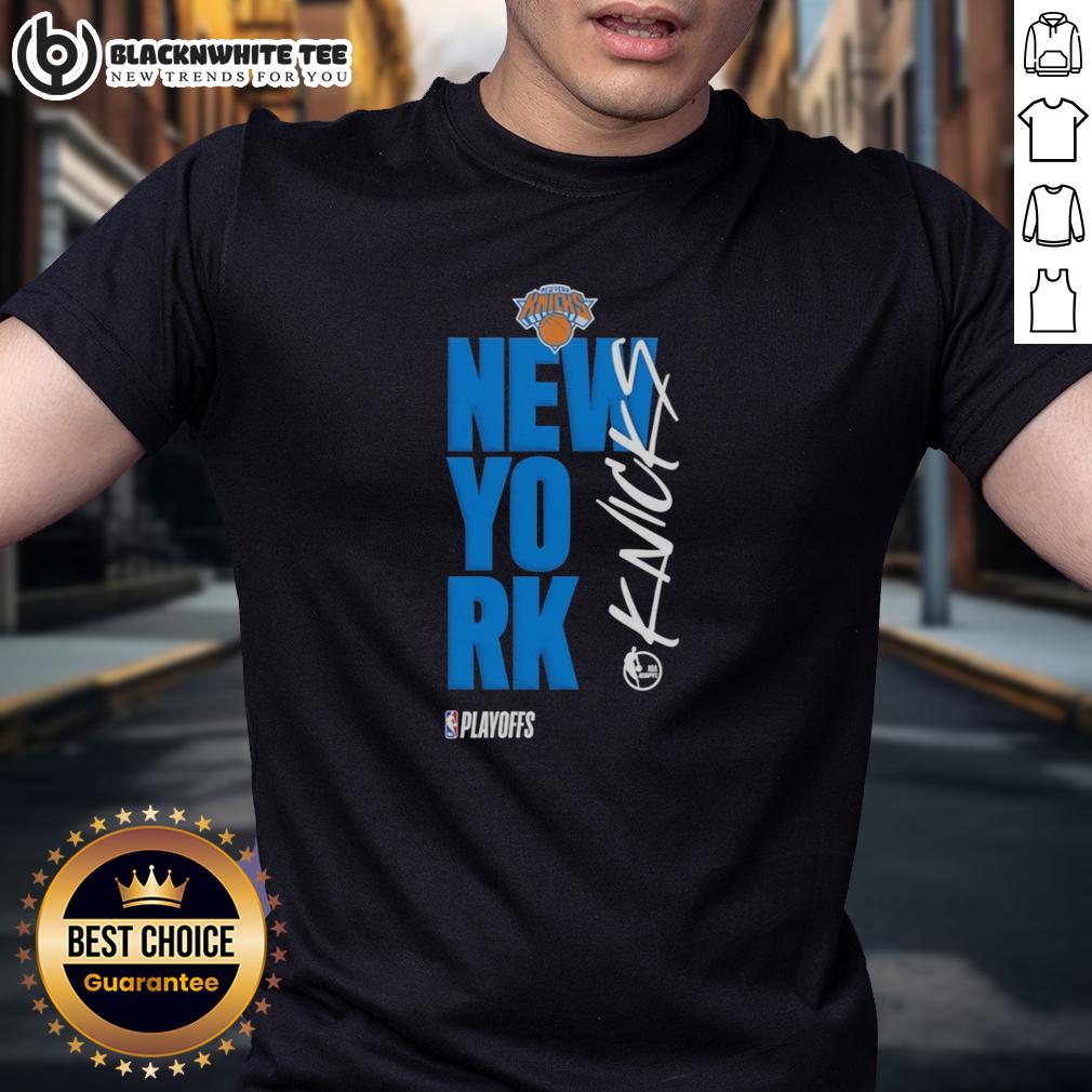 Nice New York Knicks Playoff Basketball Logo T Shirt Alt Text: Nice New York Knicks playoff basketball logo T-shirt featuring vibrant team colors and iconic logo design.