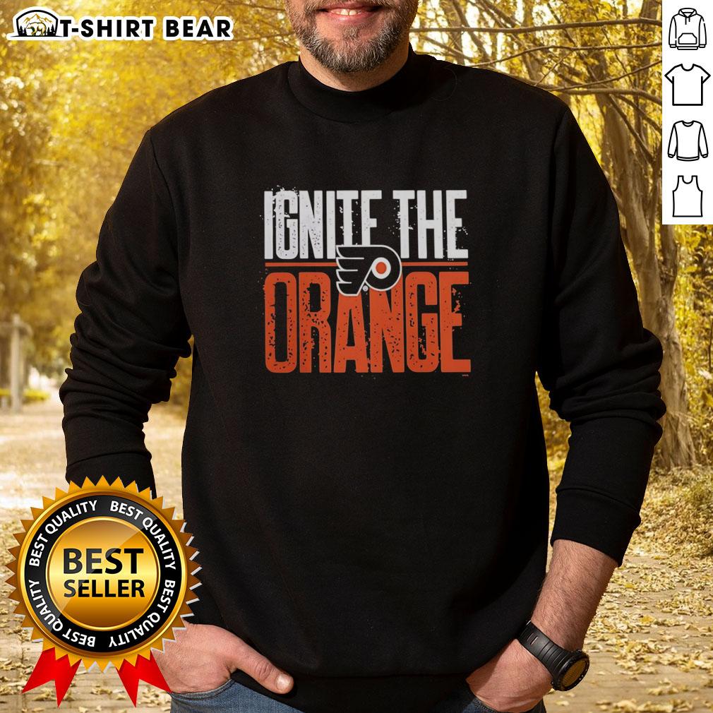 Nice Philadelphia Flyers Ignite The Orange 2026 Stanley Cup Playoffs Sweatshirt Nice Philadelphia Flyers Ignite the Orange 2026 Stanley Cup Playoffs sweatshirt, featuring team logo and vibrant colors.