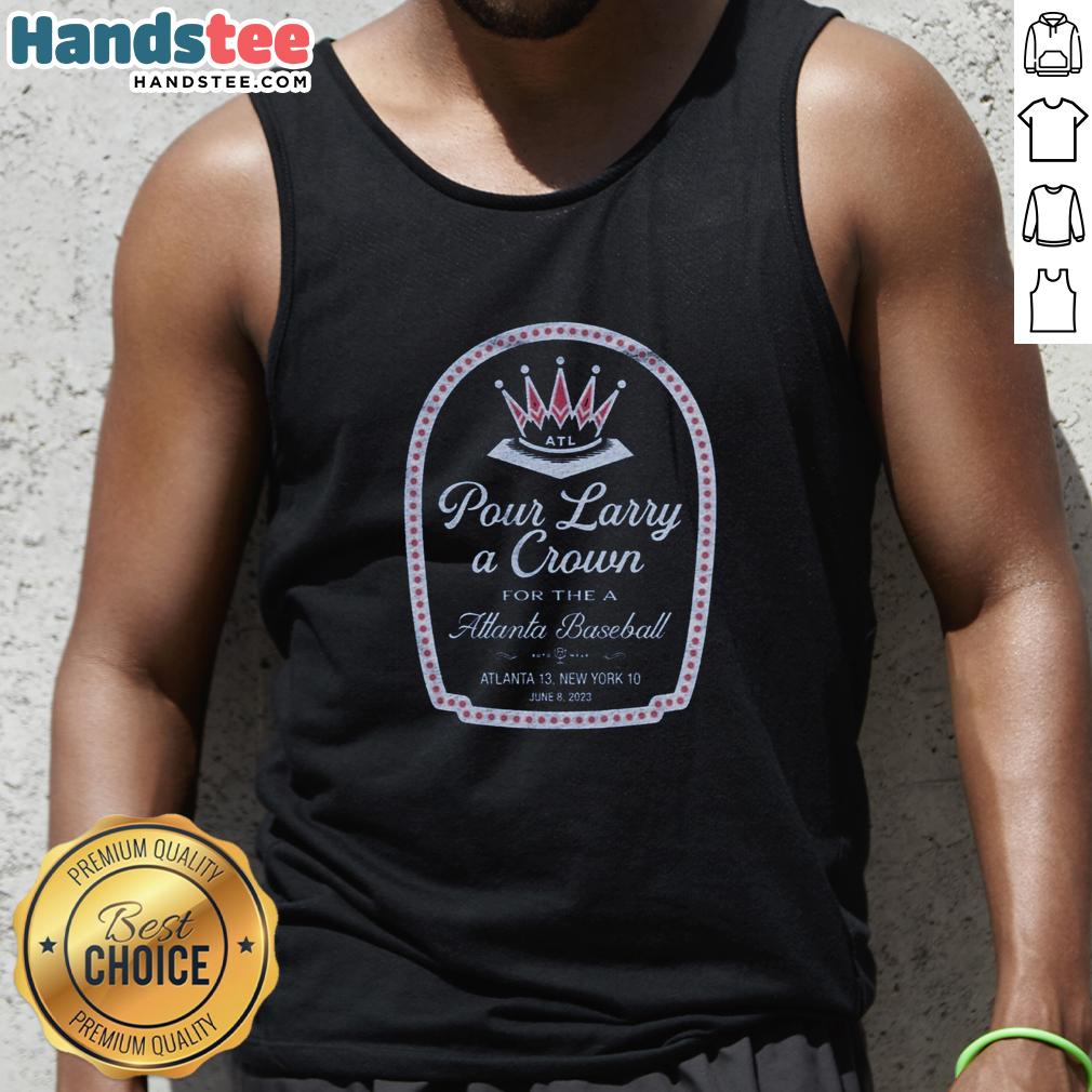 nice-pour-larry-a-crown-tank-top Alt Text: Stylish Nice Pour Larry A Crown Tank Top featuring a vibrant design, perfect for summer fashion and casual wear.