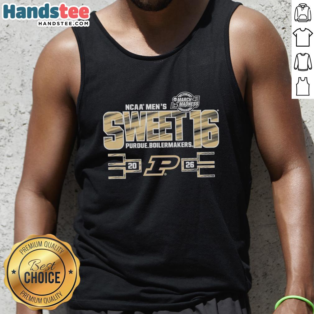 nice-purdue-boilermakers-sweet-16-2026-mens-march-madness-tank-top Nice Purdue Boilermakers Sweet 16 2026 Men's March Madness tank top design featuring team colors and logo.