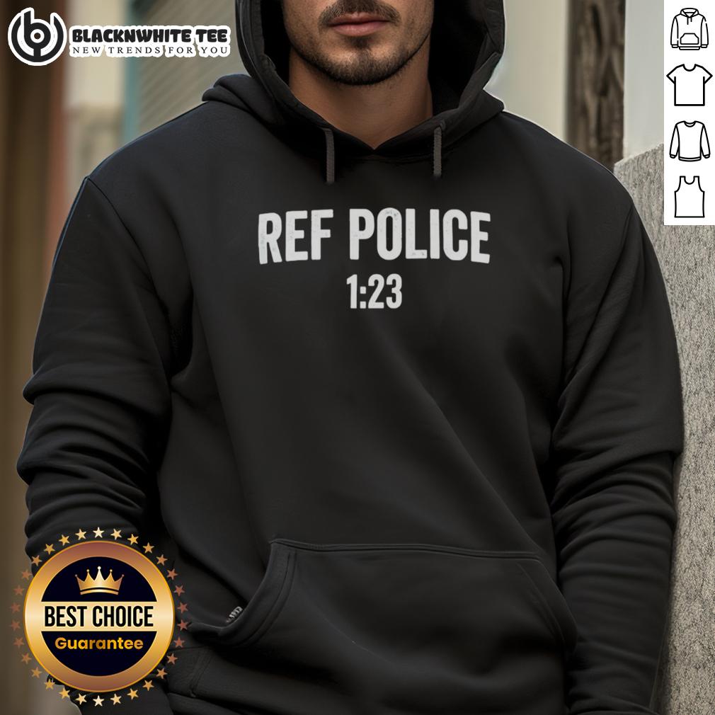 Nice Ref Police 123 Pro Wrestling Nation Hoodie Nice Ref Police 123 Pro Wrestling Nation Hoodie in black, featuring a bold graphic design for wrestling fans.