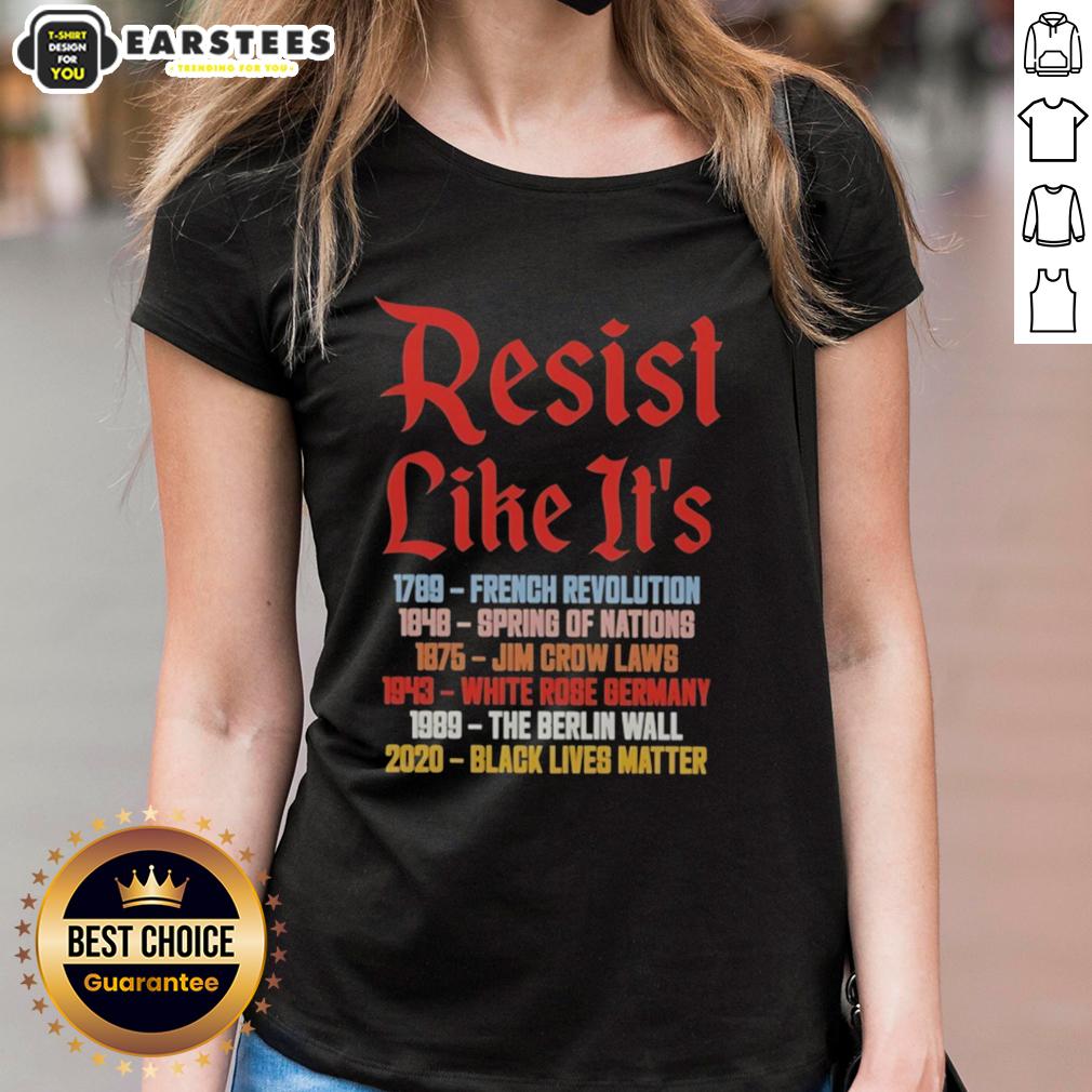 nice-resist-like-its-2789-1848-1875-1943-1989-2020-ladies-tee Nice Resist Like It's 2789 1848 1875 1943 1989 2020 Ladies Tee featuring a stylish design for women's casual wear.