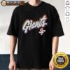 Alt Text: San Francisco Giants City Connect Pregame T-Shirt featuring vibrant colors and team logo, perfect for game day.