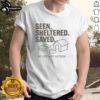 Nice Seen Sheltered Saved No Life Left Outside T-Shirt featuring a unique graphic design for eco-conscious fashion lovers.