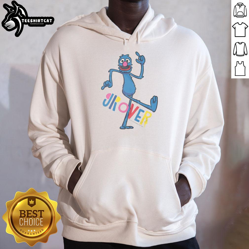 nice-sesame-street-grover-bauhaus-cartoon-text-hoodie Alt Text: Grover Bauhaus cartoon text hoodie inspired by Sesame Street, featuring vibrant design and playful style.