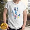 Nice Sesame Street Grover Bauhaus cartoon text T-shirt featuring Grover in a colorful design, perfect for fans and collectors.