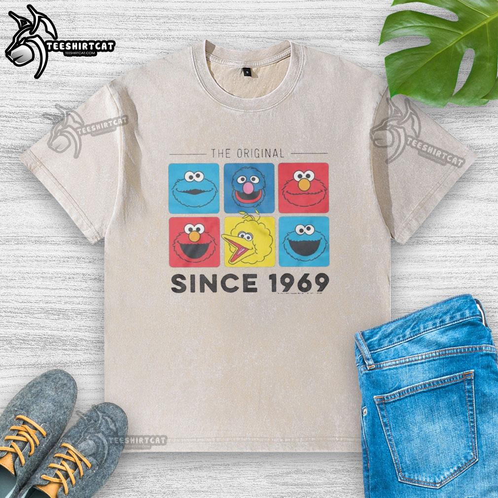nice-sesame-street-the-original-characters-since-1969-washed-t-shirt Nice Sesame Street The Original Characters Since 1969 washed t-shirt featuring classic beloved characters in vibrant colors.