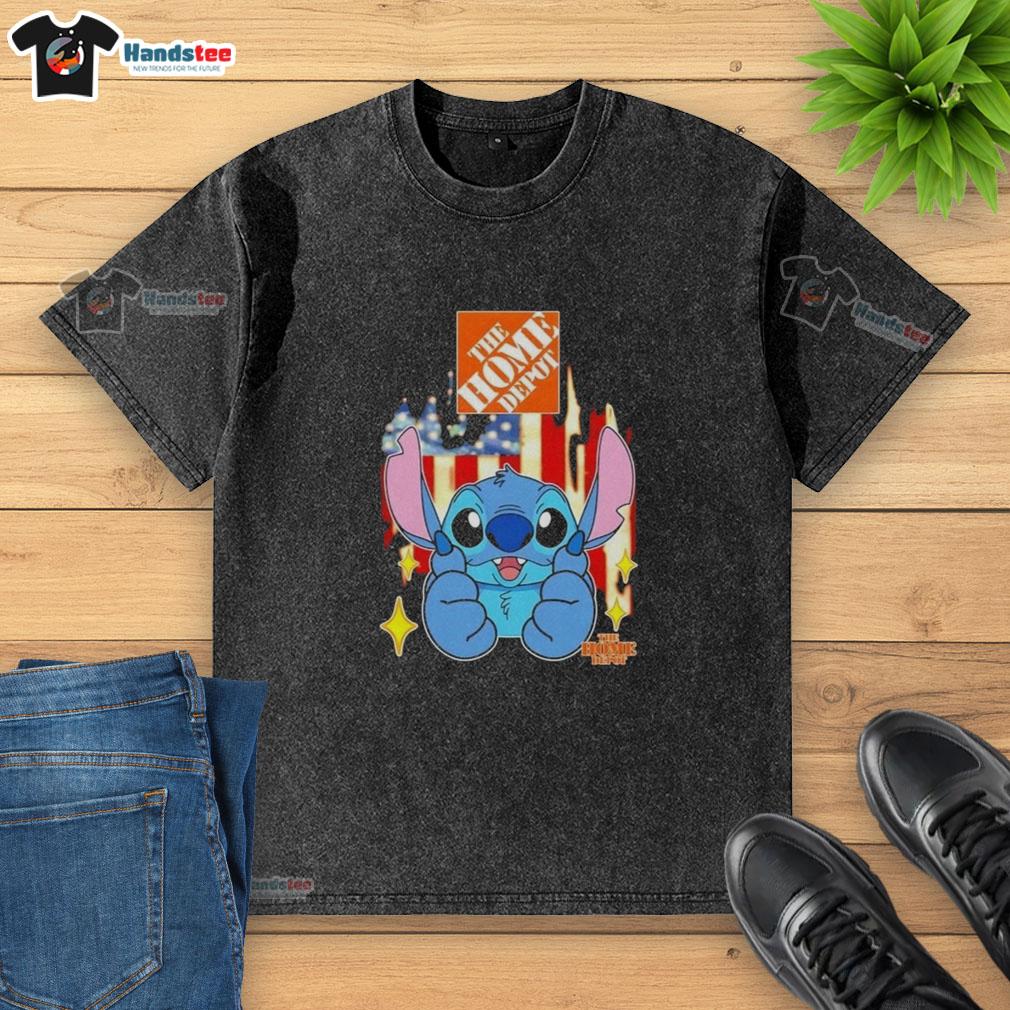 nice-stitch-like-the-home-depot-usa-flag-washed-t-shirt Nice Stitch Home Depot USA Flag washed t-shirt featuring a vintage design and comfortable fit for casual wear.