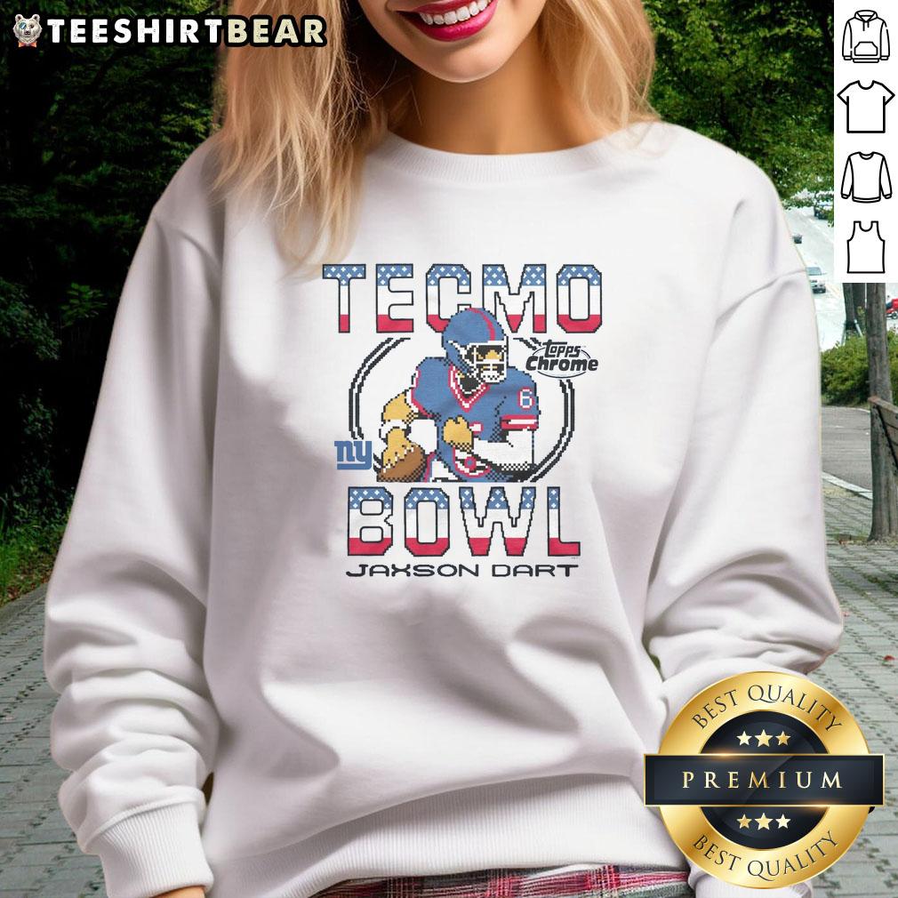 nice-tecmo-bowl-x-topps-chrome-giants-jaxson-dart-sweatshirt Nice Tecmo Bowl X Topps Chrome Giants sweatshirt featuring Jaxson Dart design, perfect for fans and collectors.