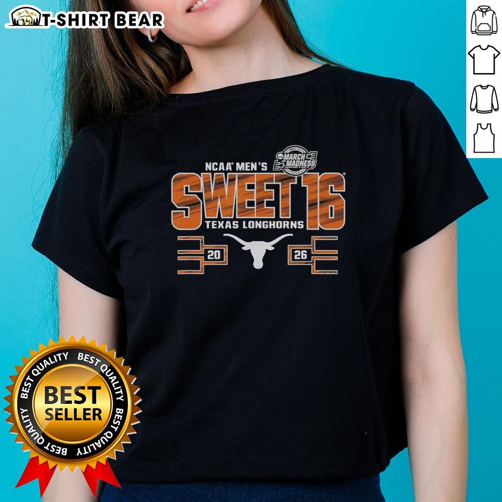 Nice Texas Longhorns Ncaa Men'S March Madness Sweet 16 2026 Ladies Tee Texas Longhorns NCAA Men's March Madness Sweet 16 2026 ladies tee featuring vibrant team colors and stylish design.