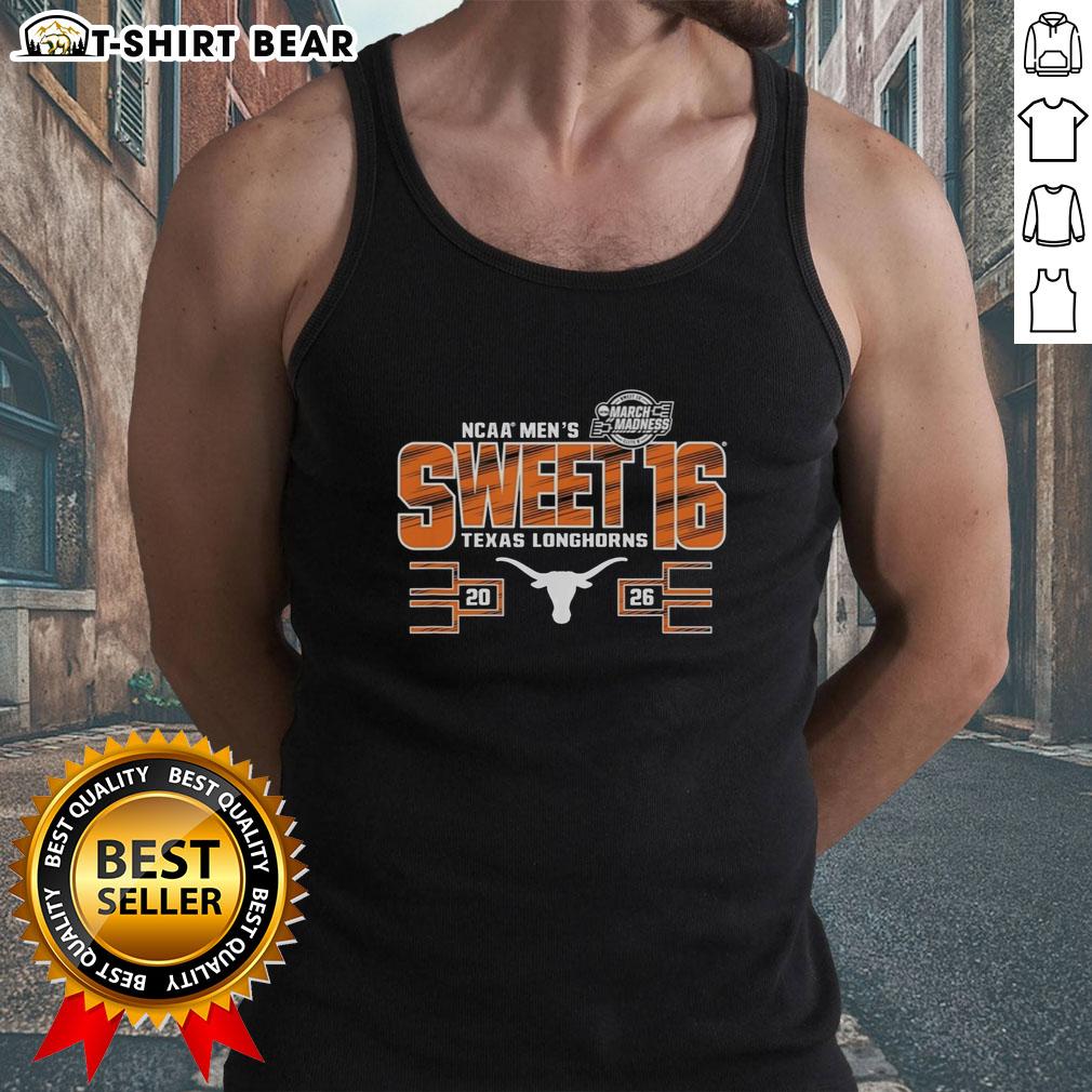 Nice Texas Longhorns Ncaa Men'S March Madness Sweet 16 2026 Tank Top Nice Texas Longhorns NCAA Men's March Madness Sweet 16 2026 tank top showcasing team pride and sporty style.