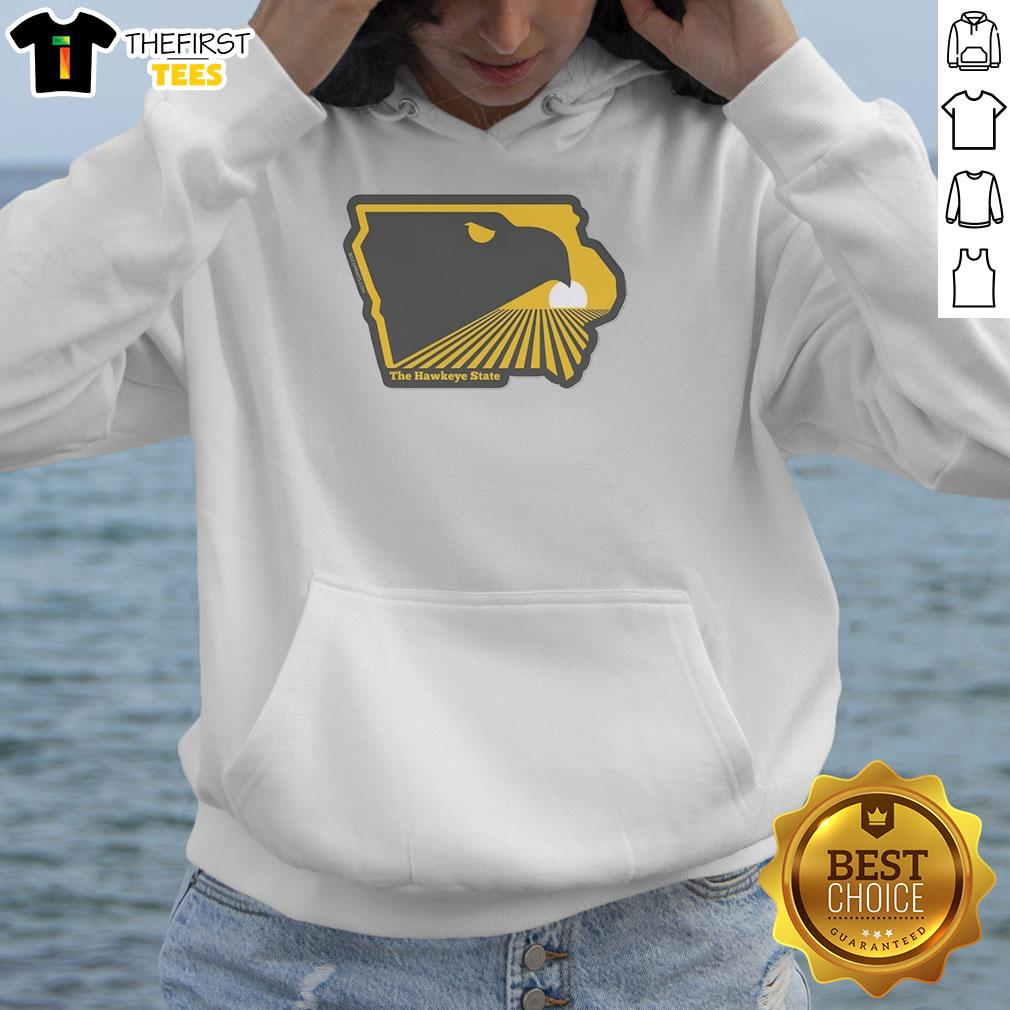 nice-the-hawkeye-state-iowa-hoodie Nice The Hawkeye State Iowa Hoodie featuring a stylish design celebrating Iowa pride and the Hawkeye spirit.
