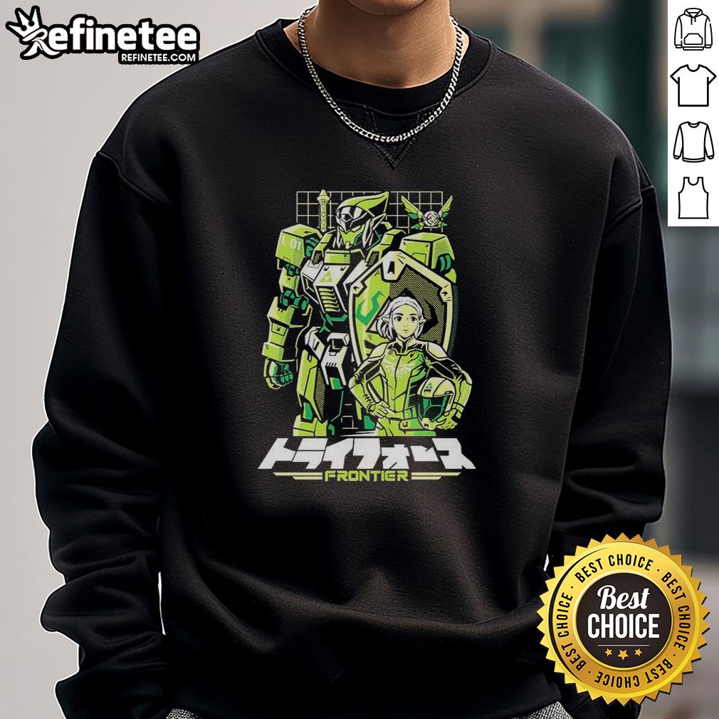 nice-triad-frontier-triad-frontier-the-legend-of-zelda-ocarina-of-time-mecha-style-sweatshirt Mecha-style sweatshirt featuring Nice-Triad Frontier design from The Legend of Zelda: Ocarina of Time.