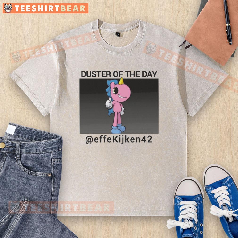 nice-unicorn-fart-dust-of-the-day-washed-t-shirt Washed T-shirt featuring a whimsical unicorn design with 'Fart Dust of the Day' slogan, perfect for fun casual wear.