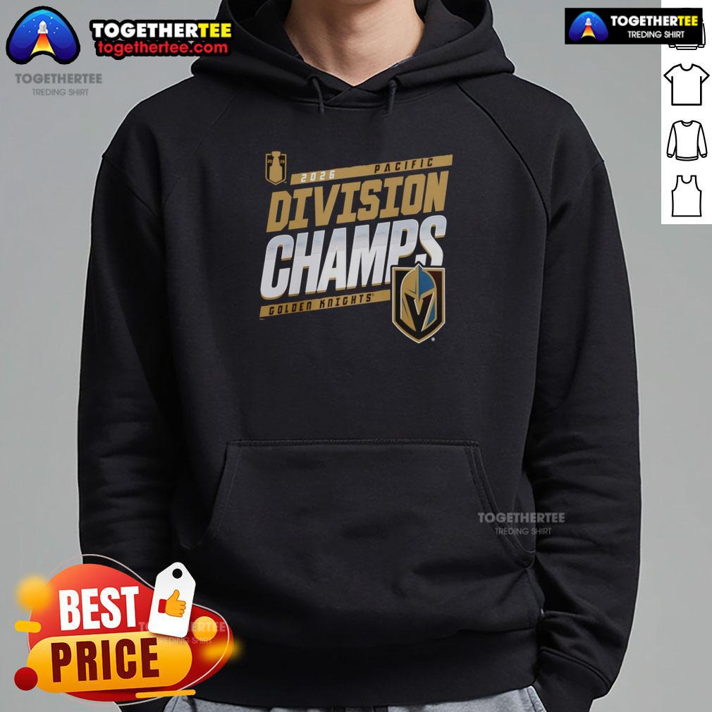 Nice Vegas Golden Knights Division Champions 2026 Hoodie 2026 Nice Vegas Golden Knights Division Champions hoodie featuring team logo and bold graphics.