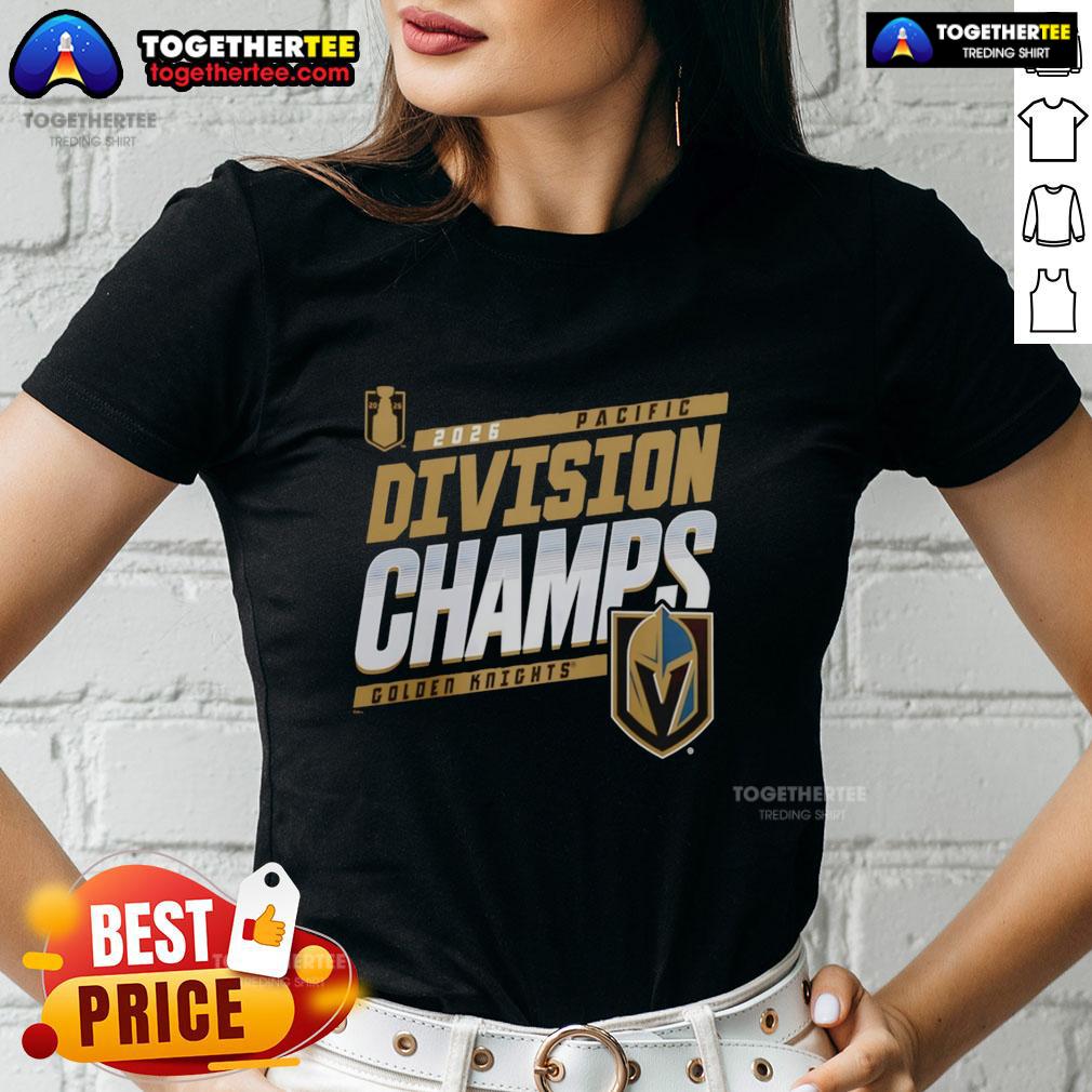Nice Vegas Golden Knights Division Champions 2026 Ladies Tee 2026 Ladies Tee celebrating Nice Vegas Golden Knights Division Champions with vibrant team colors and logo design.