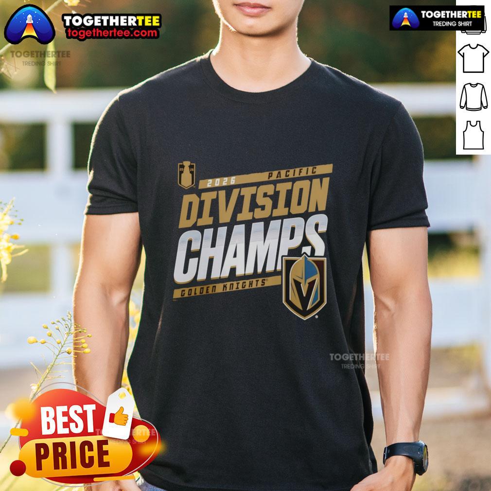 Nice Vegas Golden Knights Division Champions 2026 T Shirt Nice Vegas Golden Knights Division Champions 2026 T-Shirt featuring bold team logo and celebratory design.