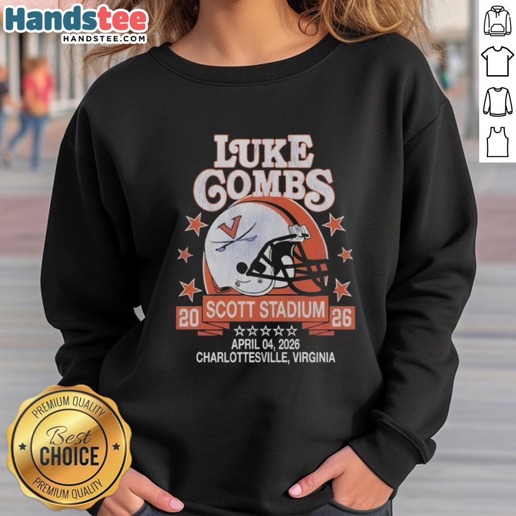 nice-virginia-cavaliers-helmet-luke-combs-scott-stadium-charlottesville-virginia-april-04-2026-sweatshirt Luke Combs wearing a Virginia Cavaliers sweatshirt at Scott Stadium, Charlottesville, Virginia, April 4, 2026.