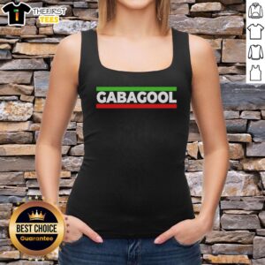 Retro tank top featuring Italian slang 'Gabagool' with Italy flag design, perfect for fans of Italian culture and cuisine.