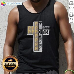 Awesome Pittsburgh Pirates baseball tank top with 'I Can Do All Things Through Christ Who Strengthens Me' design.