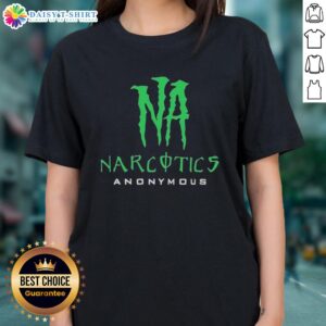 Ladies tee featuring the Top Narcotics Anonymous logo, perfect for promoting recovery and support in style.