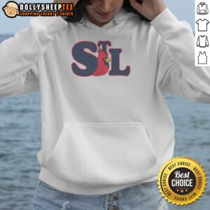 Vintage St. Louis Cardinals red bird hoodie featuring classic logo, perfect for fans of the Hot STL team.