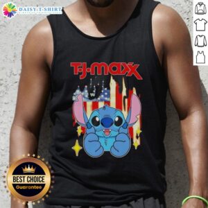 Good Stitch Like TJ Maxx USA Flag Tank Top featuring a stylish design perfect for patriotic summer outfits.