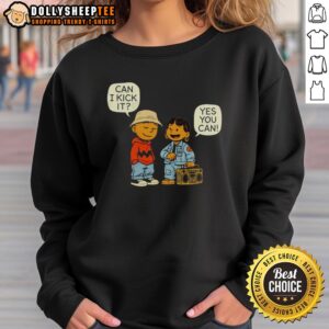 Pretty Can I Kick It Yes You Can Hip Hop Sweatshirt in vibrant colors, showcasing a trendy streetwear style.
