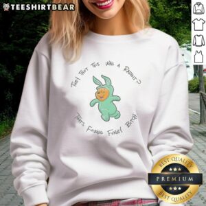 Funny Winnie the Pooh sweatshirt featuring a humorous rabbit mistake design, perfect for fans of quirky apparel.