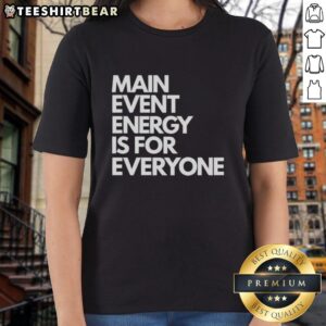 Pretty Brock Manning Main Event is 4 Everyone Ladies Tee featuring vibrant design perfect for casual wear.
