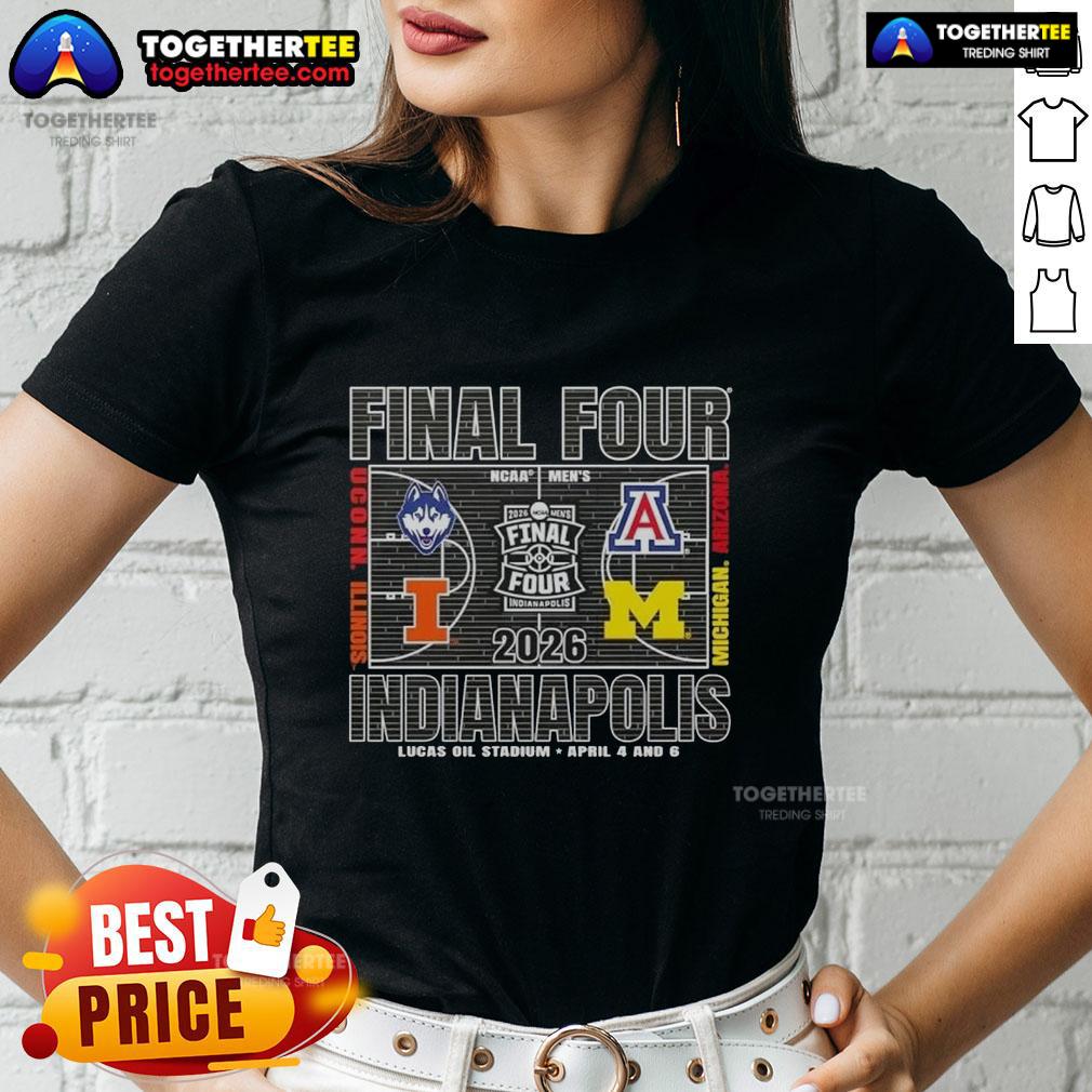 Official 2026 Ncaa Final Four Indianapolis Lucas Oil Stadium April 4 And 6 Ladies-Tee