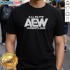 Official All Elite Wrestling Logo 2026 T-Shirt featuring bold AEW branding on a stylish black background.