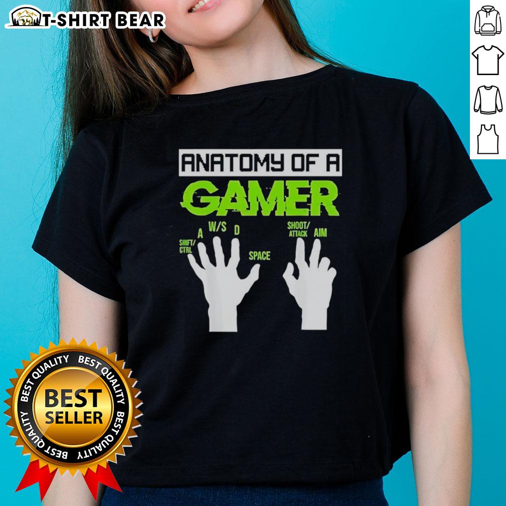 Official Anatomy Of A Gamer Ladies Tee Official Anatomy of a Gamer Ladies Tee featuring a fun graphic design, perfect for gaming enthusiasts and stylish wear.