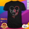 Official Arizona Diamondbacks Stethoscope Heartbeat T-Shirt showcasing a heart design, perfect for fans and healthcare workers.
