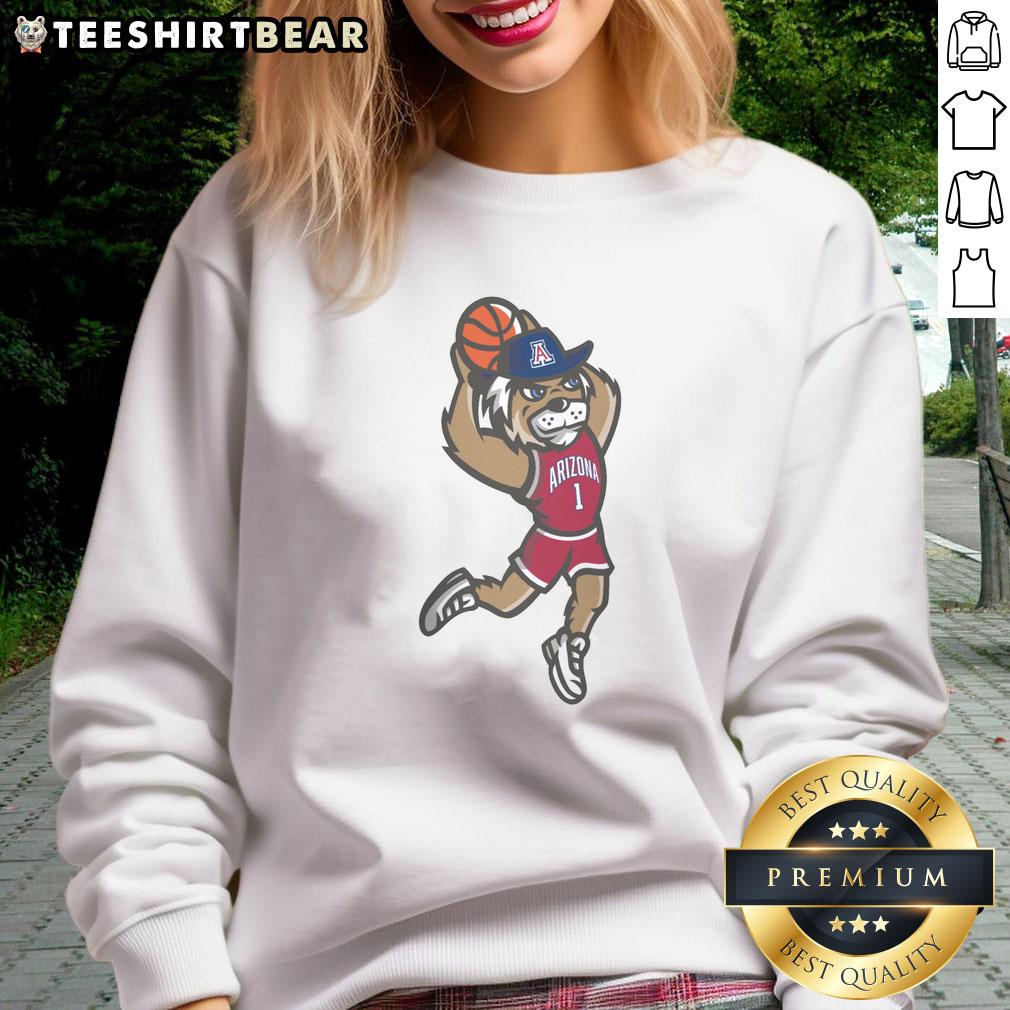 official-arizona-wildcats-dunking-wilbur-sweatshirt Official Arizona Wildcats dunking Wilbur sweatshirt featuring vibrant team colors and mascot design for fans.