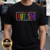 Official Autism Seeing The World Differently T-Shirt featuring vibrant colors and unique design promoting autism awareness.