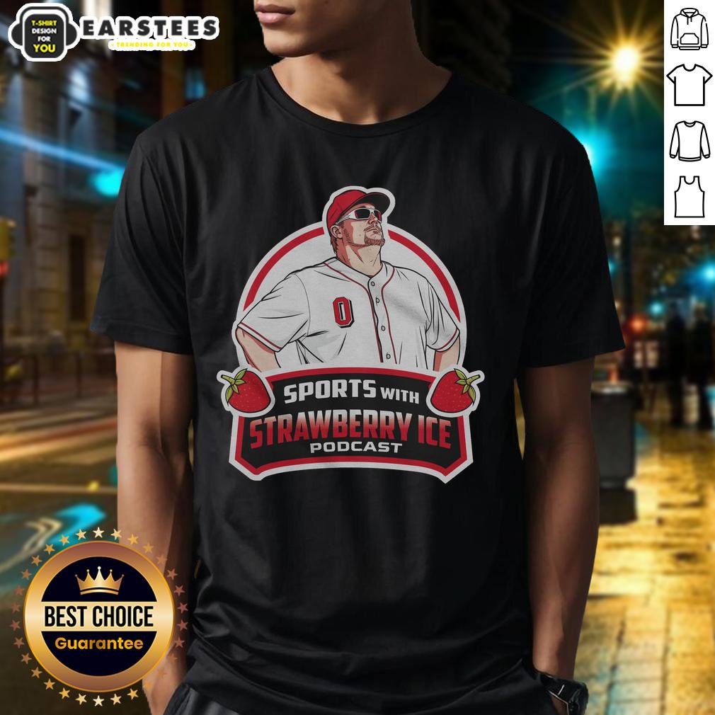 official-baseball-with-strawberry-ice-t-shirt Official Baseball with Strawberry Ice T-Shirt featuring a vibrant design perfect for sports fans and summer outings.