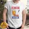 Official BBQ and Beer Freedom T-Shirt featuring a bold graphic design for grilling and beer enthusiasts.