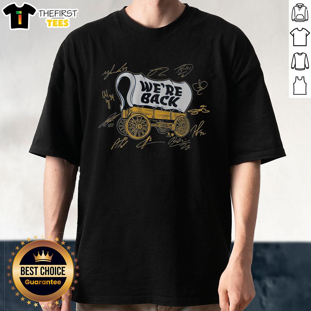 official-buffalo-hockey-wagon-were-back-t-shirt-1 Alt Text: Official Buffalo Hockey Wagon We'Re Back T-Shirt featuring vibrant graphics and team colors, perfect for fans.